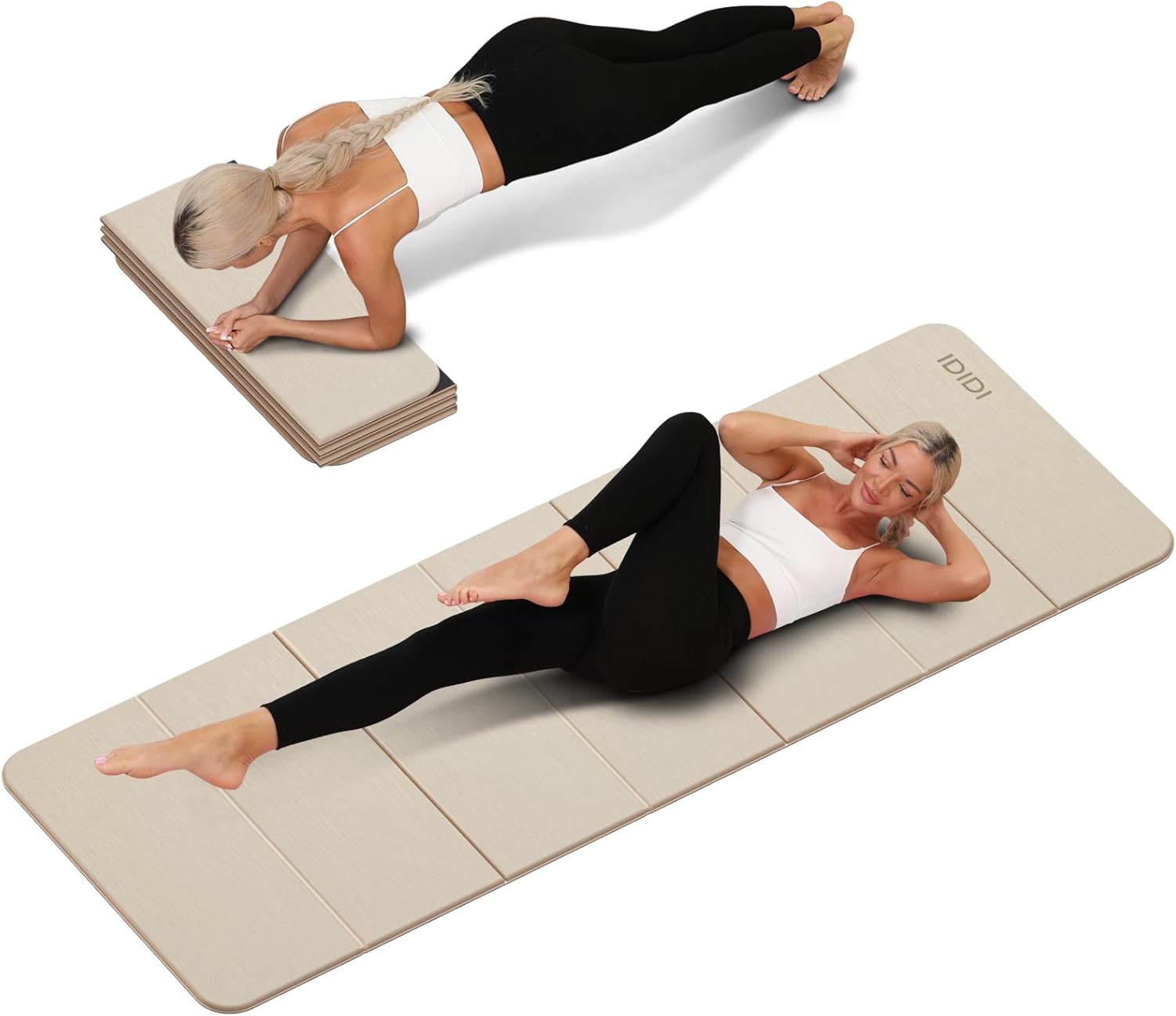 Yoga Fitness Mat - Foldable Yoga Mat Extra Thick 0.32