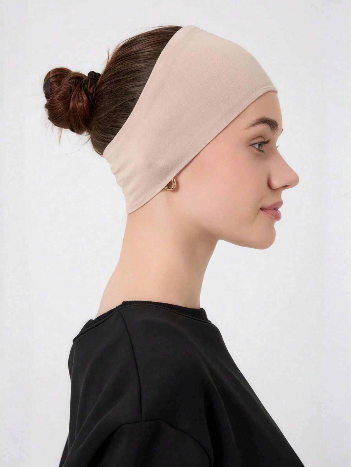 Yoga Daily Fitness - Nude Elastic Inner Hair Band: Soft