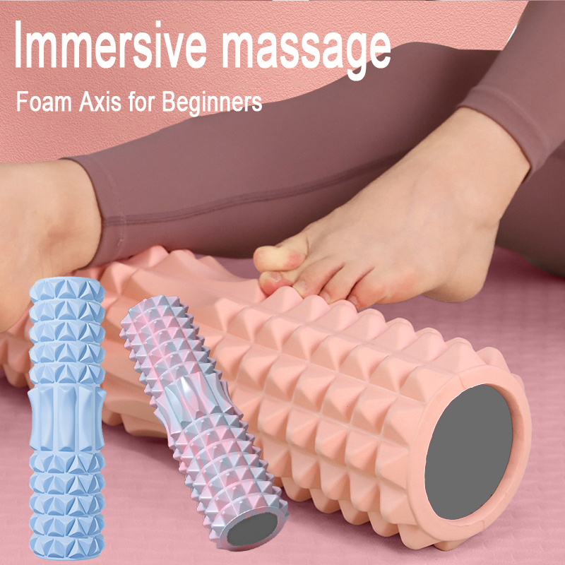 Yoga Fitness Roller - Solid foam axis yoga post Massage