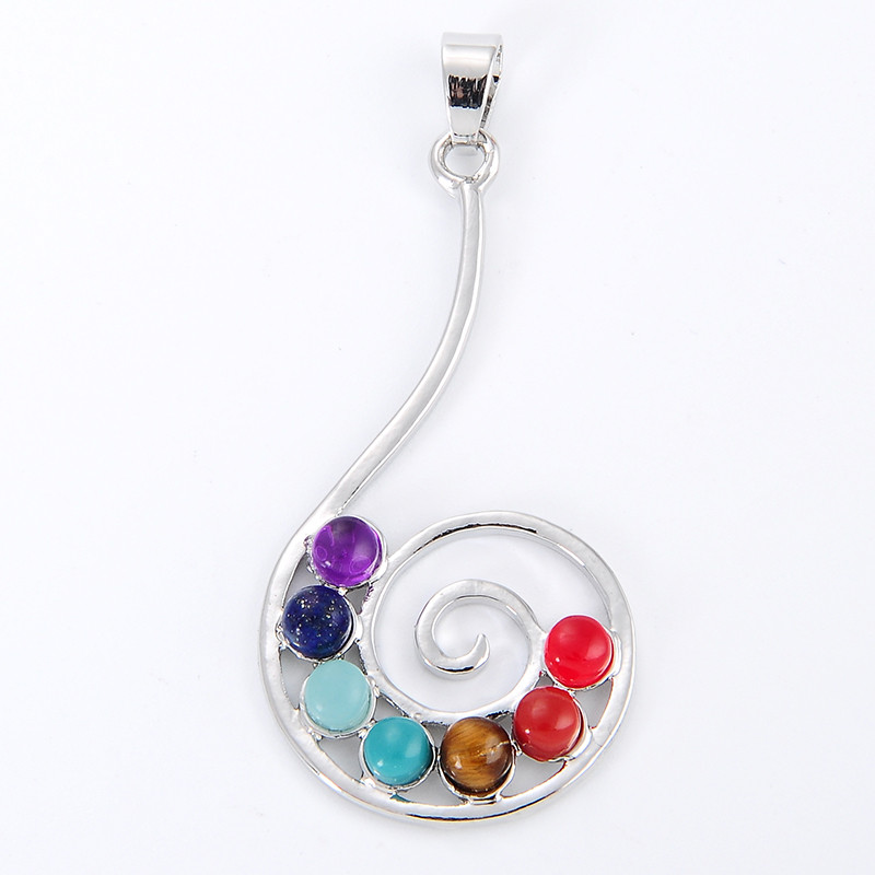 7 Chakra Stone Necklace Pendan - Yoga Health & Fitness Center recensione e prezzo