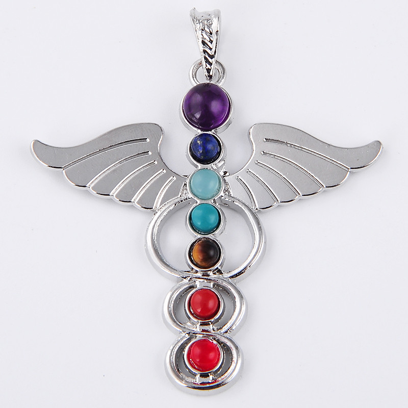 7 Chakra Stone Necklace Pendan - Yoga Health & Fitness Center recensione e prezzo