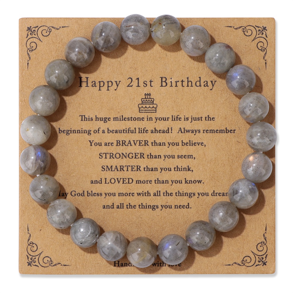 Natural Labradorite Bracelet 8 - Yoga Health & Fitness Center recensione e prezzo