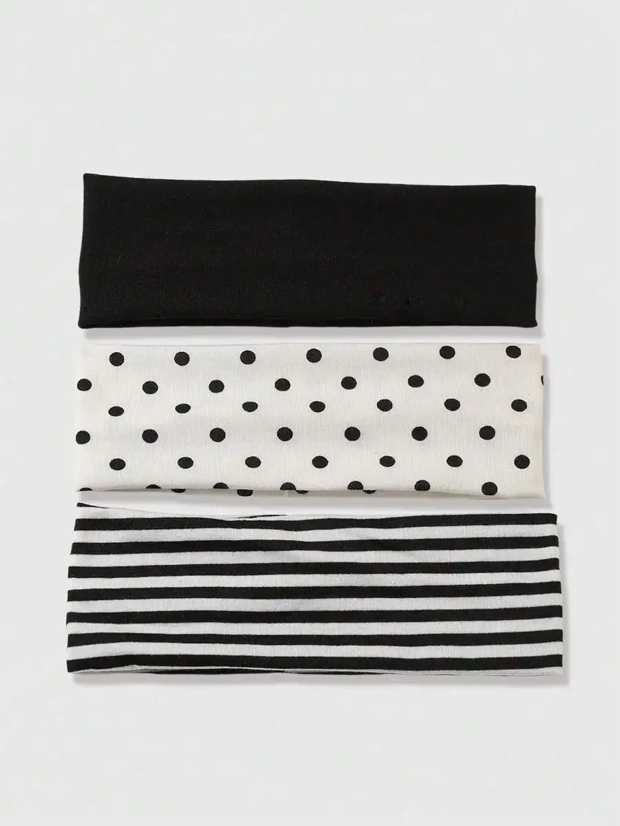 3pcs Black White Polka Dot Str - Yoga Daily Fitness recensione e prezzo