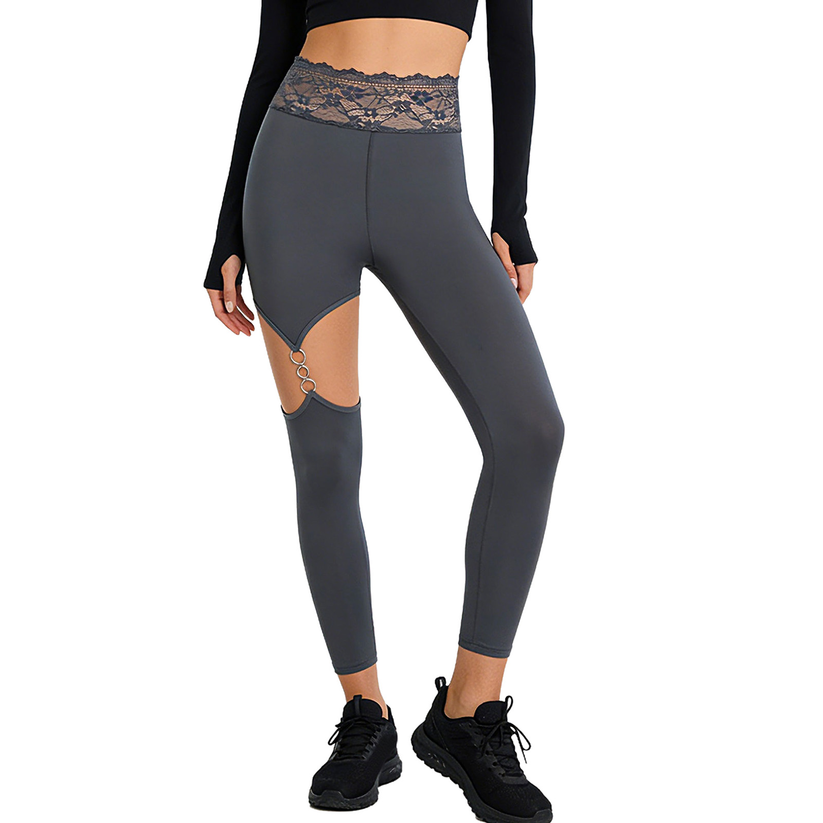 Womens Lace Waistband Yoga Leg - Yoga Daily Fitness recensione e prezzo