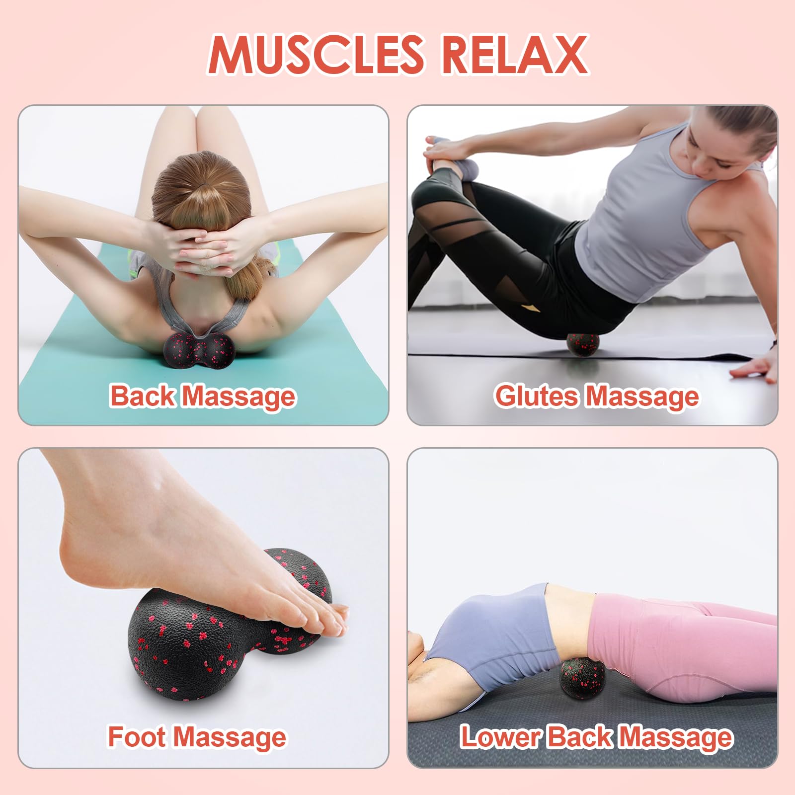 Hollow Yoga Roller Massage Pea - Yoga Fitness Body recensione e prezzo