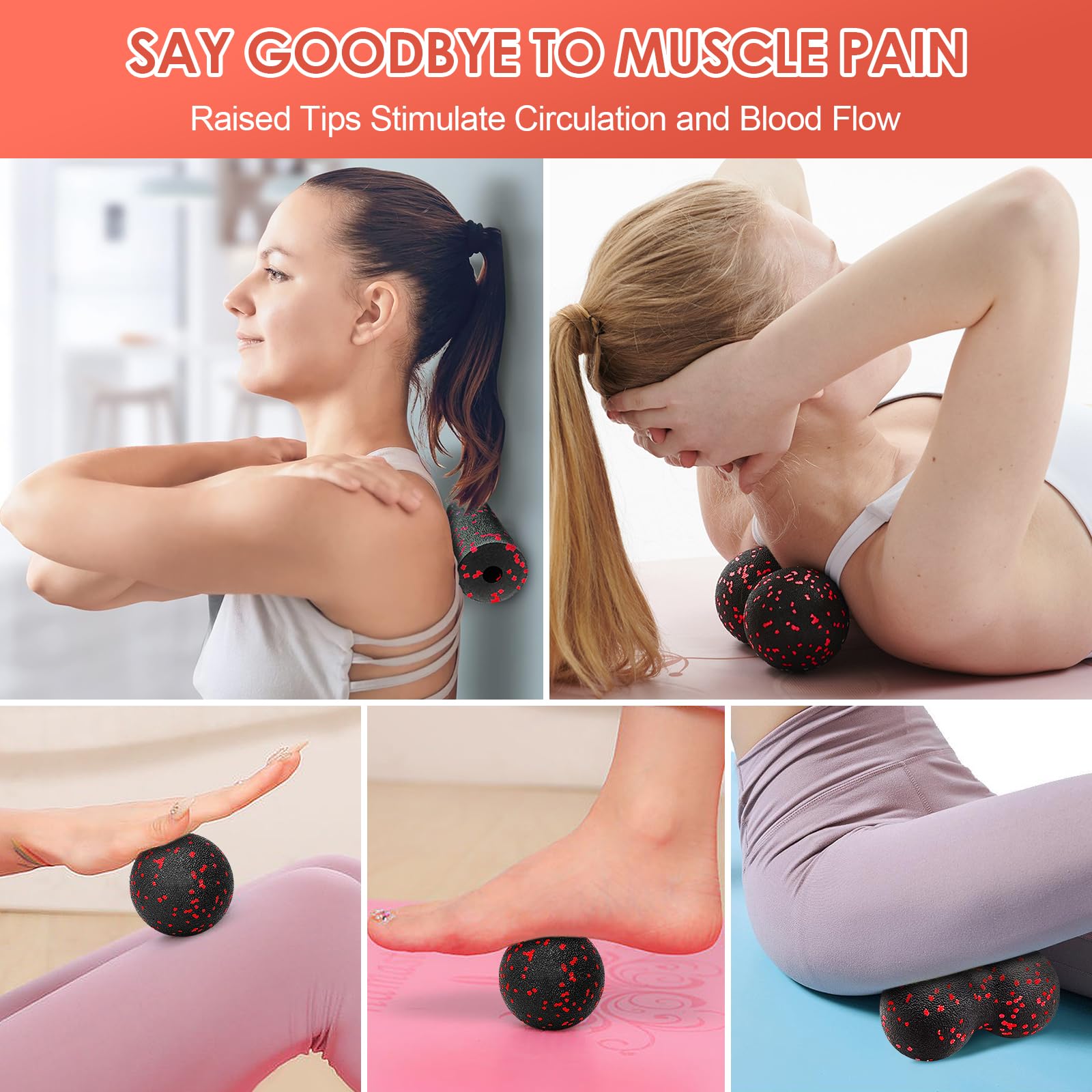 Hollow Yoga Roller Massage Pea - Yoga Fitness Body recensione e prezzo