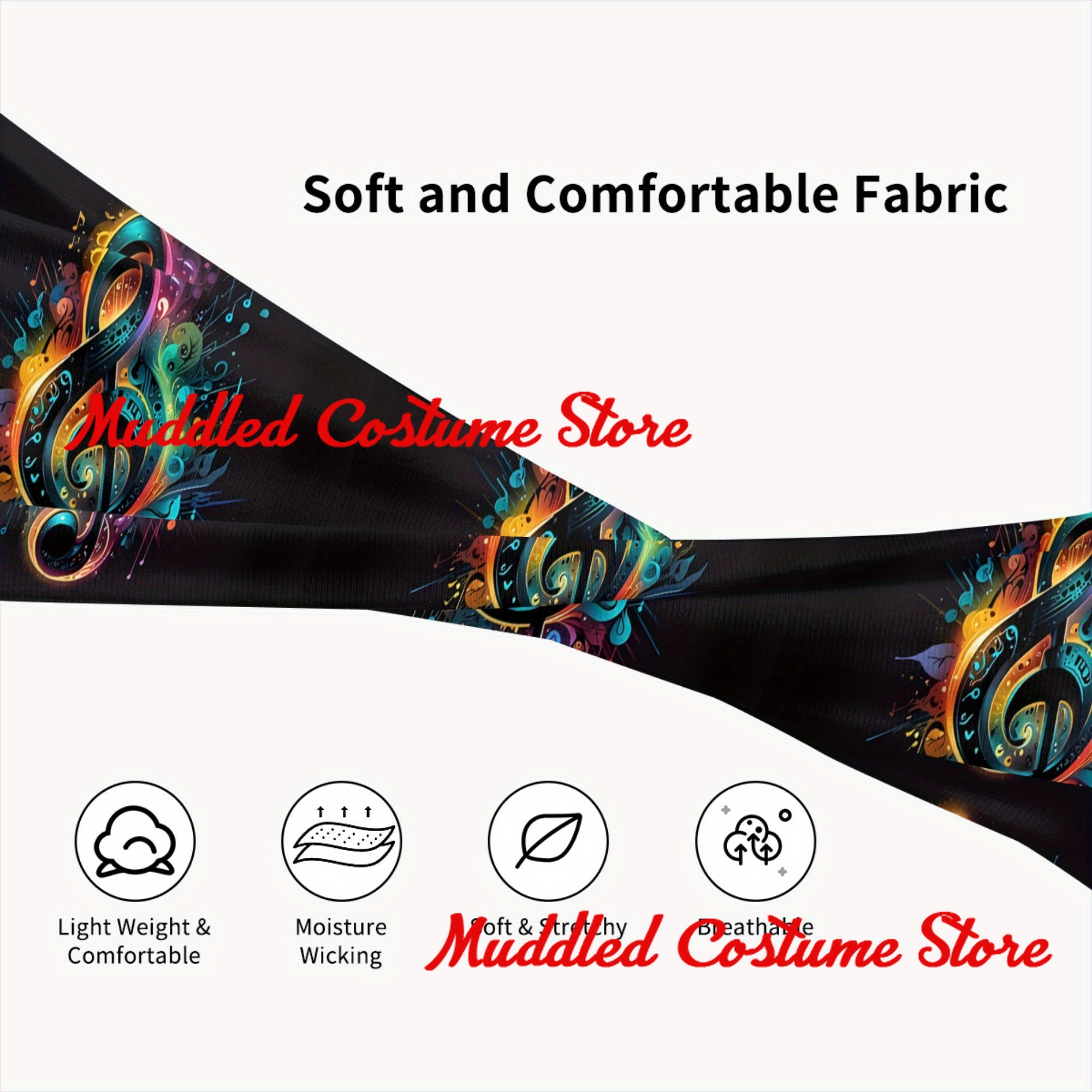 Colorful Music Note Floral Hea - Yoga Fitness Hk recensione e prezzo