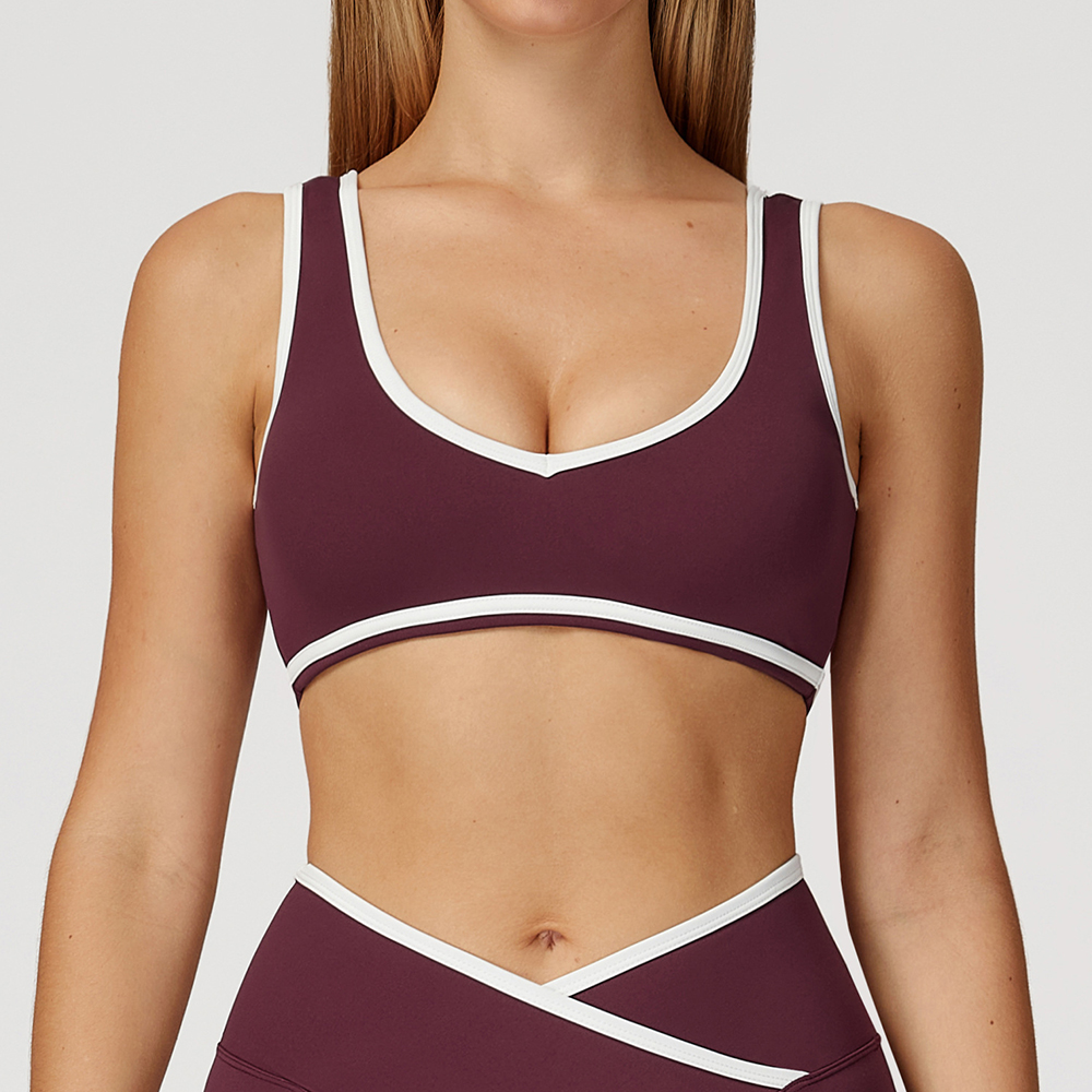 V-Neck Sports Bra Women Top Pu - Yoga Fitness Body recensione e prezzo