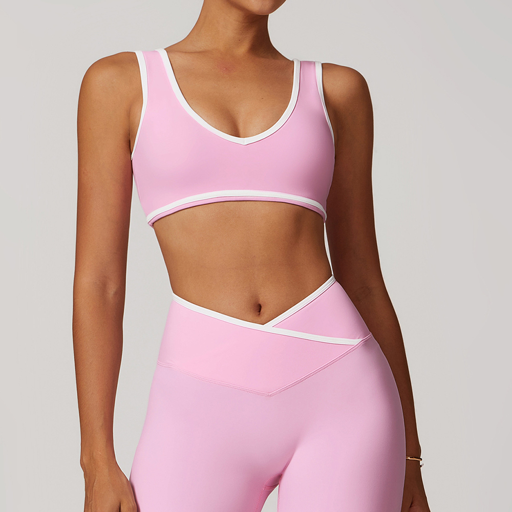 V-Neck Sports Bra Women Top Pu - Yoga Fitness Body recensione e prezzo