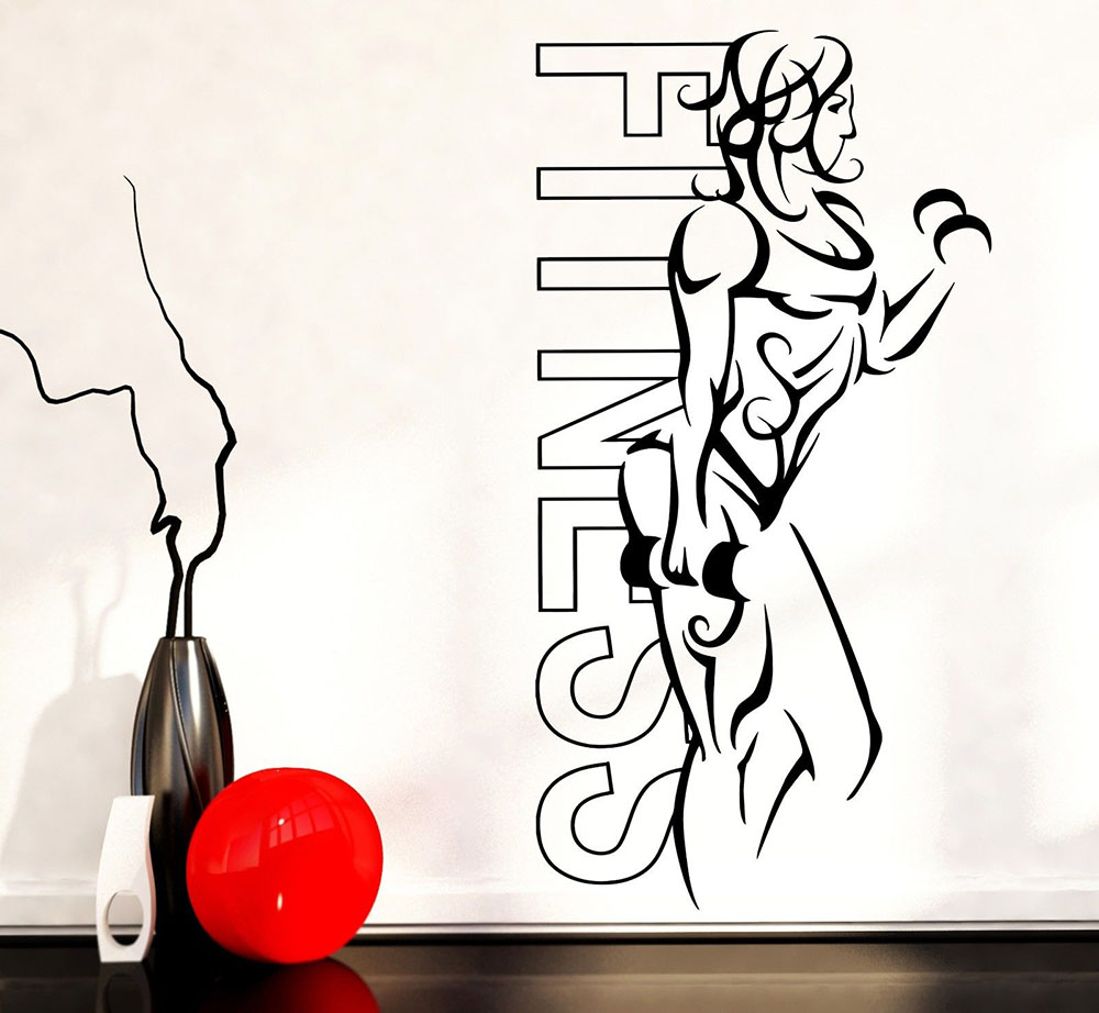 Wall Stickers Vinyl Fitness Gi - Yoga Health & Fitness Center recensione e prezzo