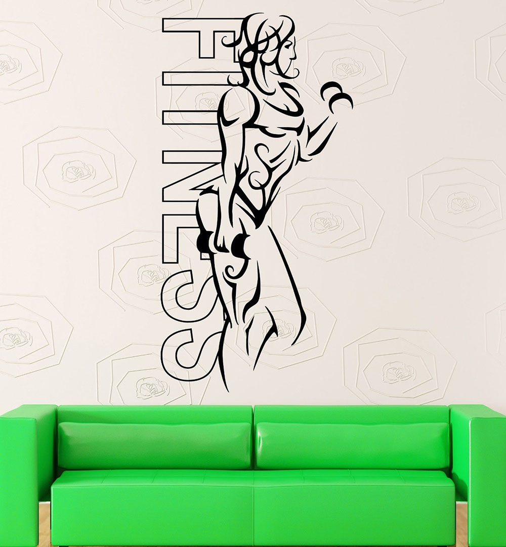 Wall Stickers Vinyl Fitness Gi - Yoga Health & Fitness Center recensione e prezzo