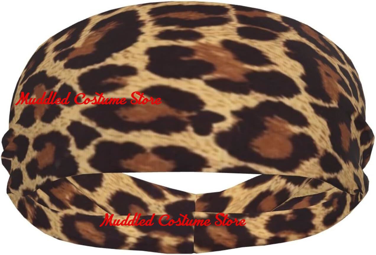 Leopard Print Sports Headband  - Yoga Fitness Hk recensione e prezzo