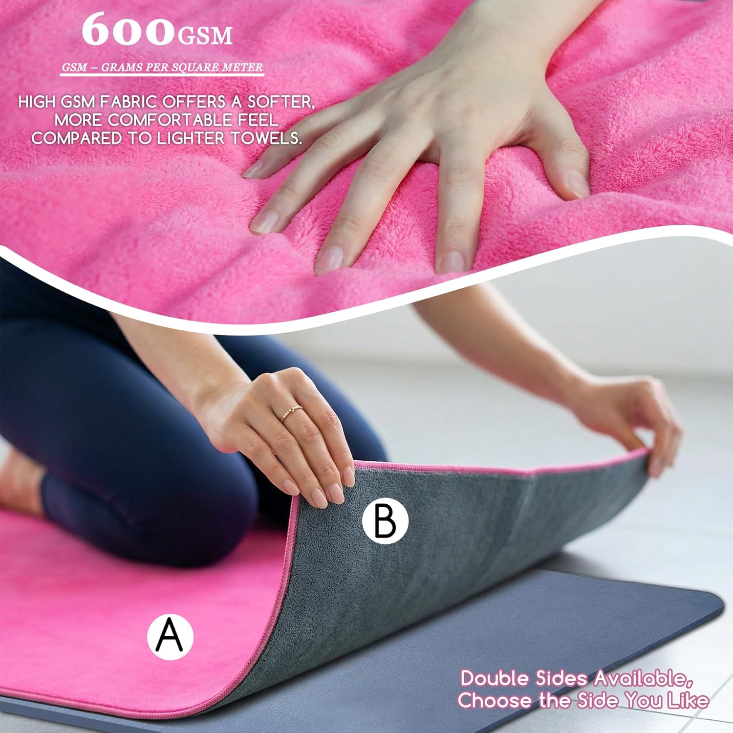 Yoga Mat Towel, Extra Thick 60 - Yoga Fitness Mat recensione e prezzo