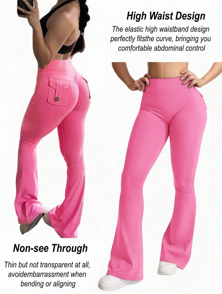 3PCS Women High-Waisted Flared - Yoga Fitness Leggings recensione e prezzo