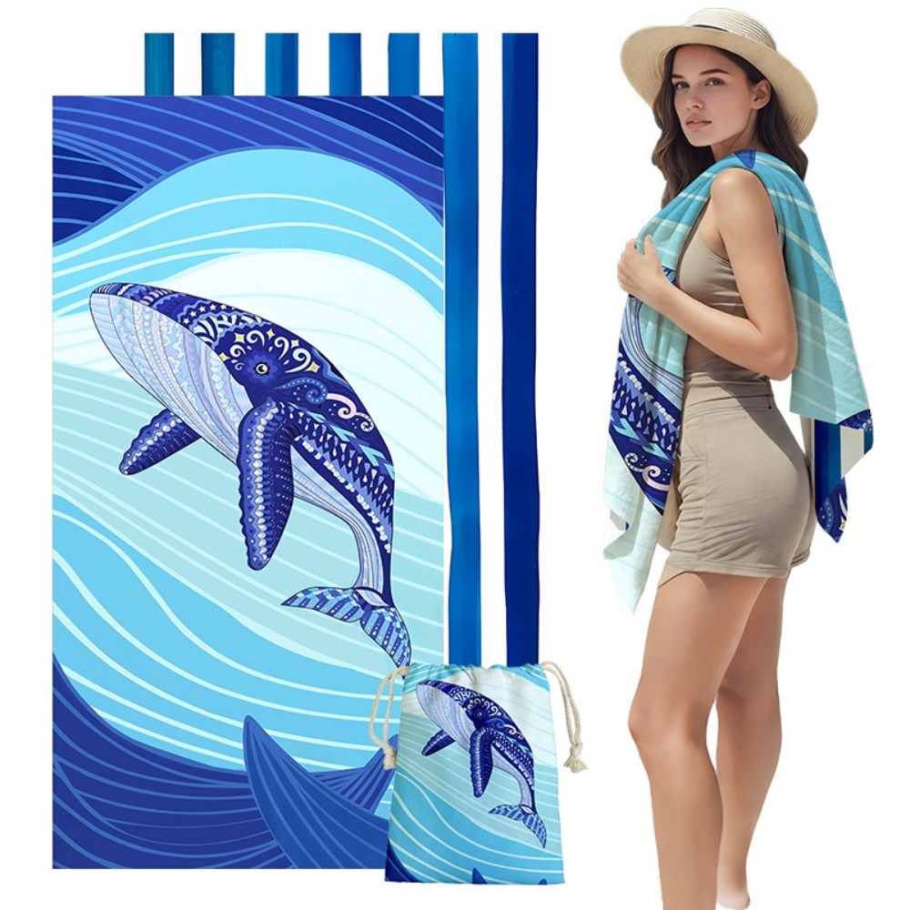 Fish Tail Print Beach Towels a - Yoga Fitness Mat recensione e prezzo