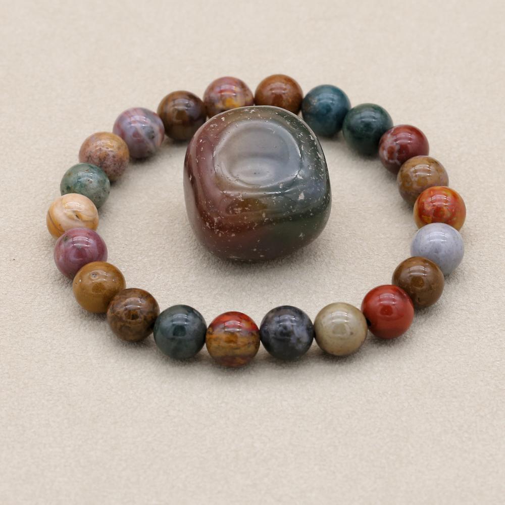 8mm Natural Stone Ocean Jasper - Yoga Health & Fitness Center recensione e prezzo