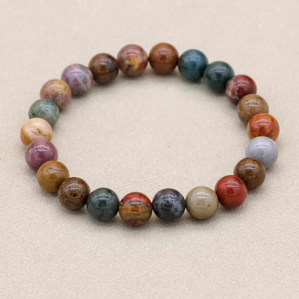 8mm Natural Stone Ocean Jasper - Yoga Health & Fitness Center recensione e prezzo