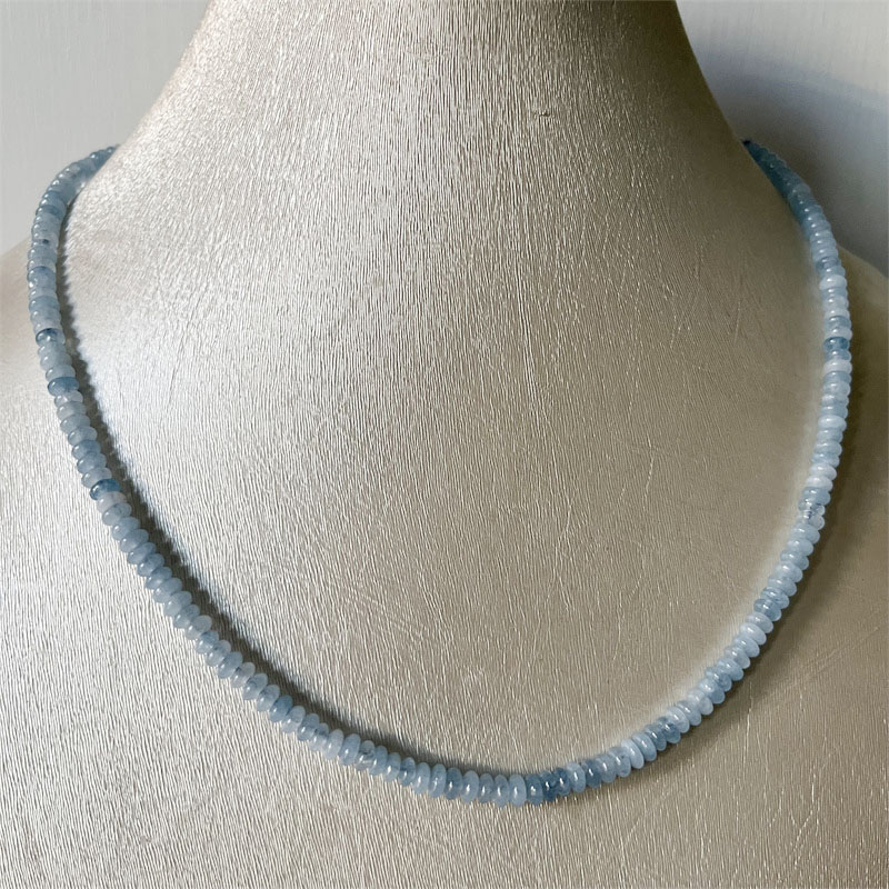 2*4MM Aquamrine Necklace Natur - Yoga Health & Fitness Center recensione e prezzo