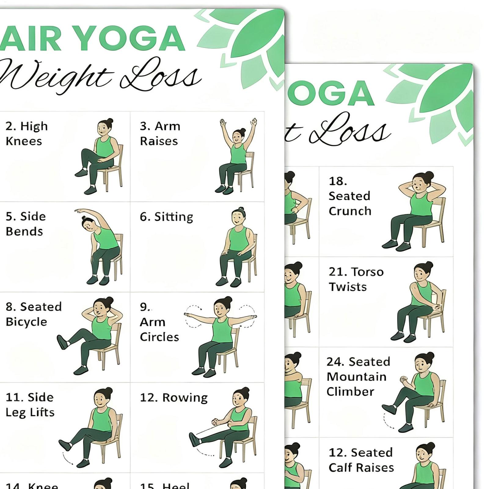 2 PCS Yoga Poster Home Exercis - Yoga Health & Fitness Center recensione e prezzo