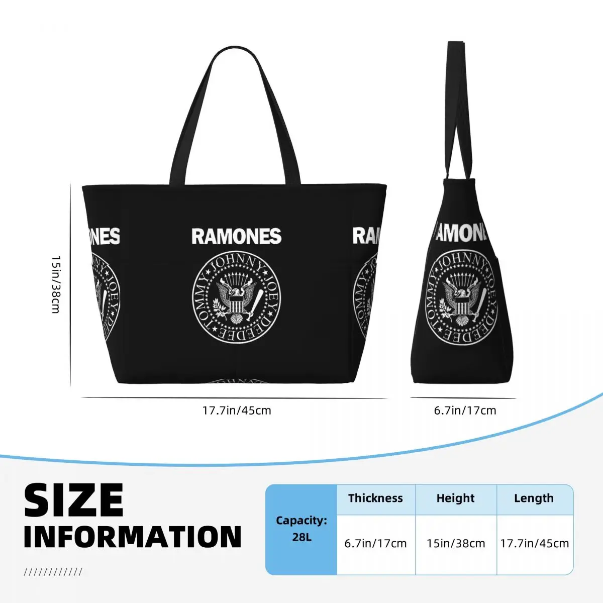 The Ramone Merch Beach Tote Ba - Yoga Fitness Merch recensione e prezzo