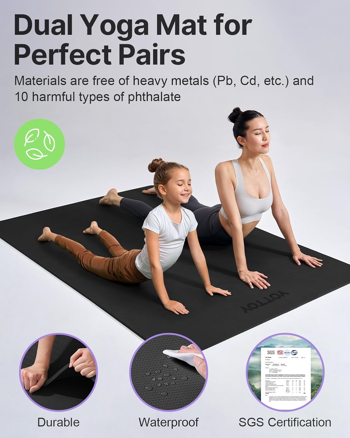 Large Yoga Mat 75x52x1/2in, Ex - Yoga Fitness Mat recensione e prezzo
