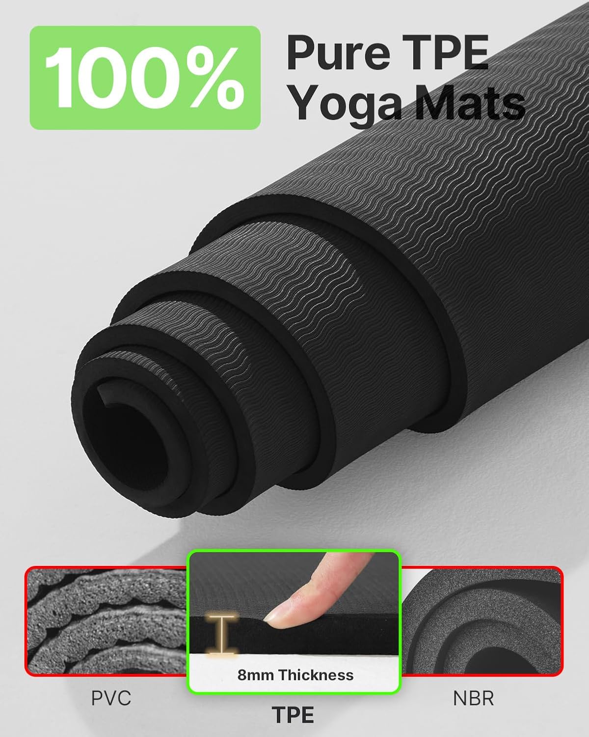 Large Yoga Mat 75x52x1/2in, Ex - Yoga Fitness Mat recensione e prezzo
