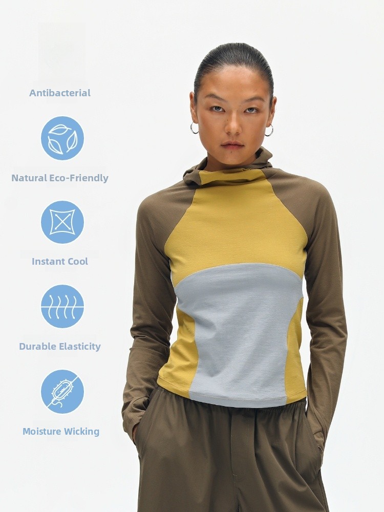 Oneup Slim Fit Long Sleeve Hoo - Yoga Fitness Qc recensione e prezzo