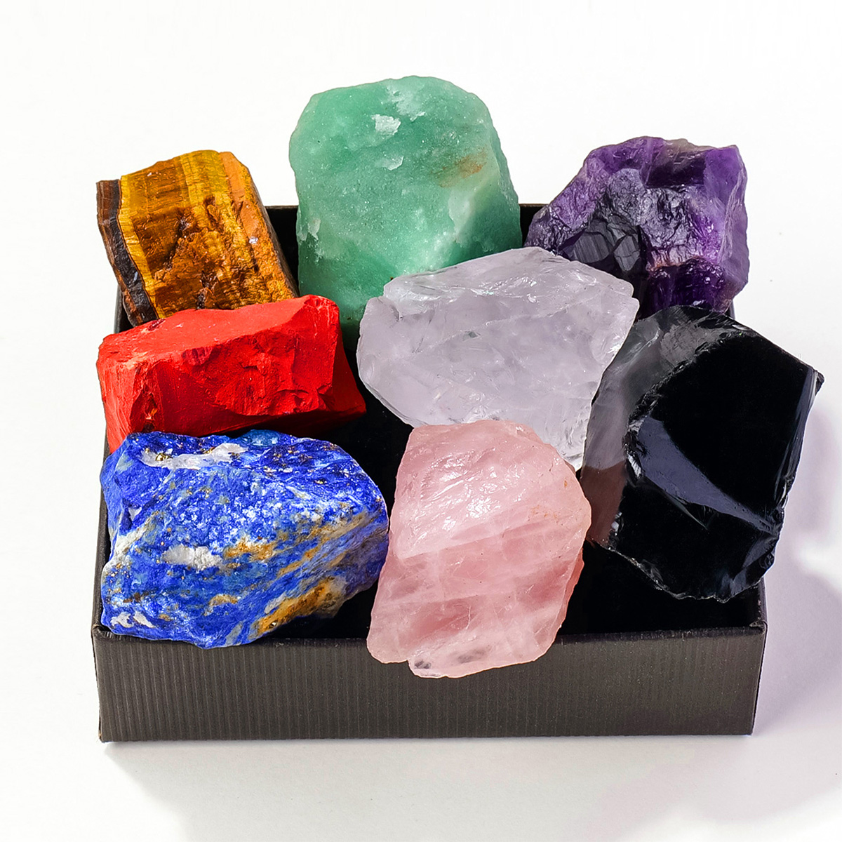 8pcs Natural Amethyst Chakra S - Yoga Health & Fitness Center recensione e prezzo