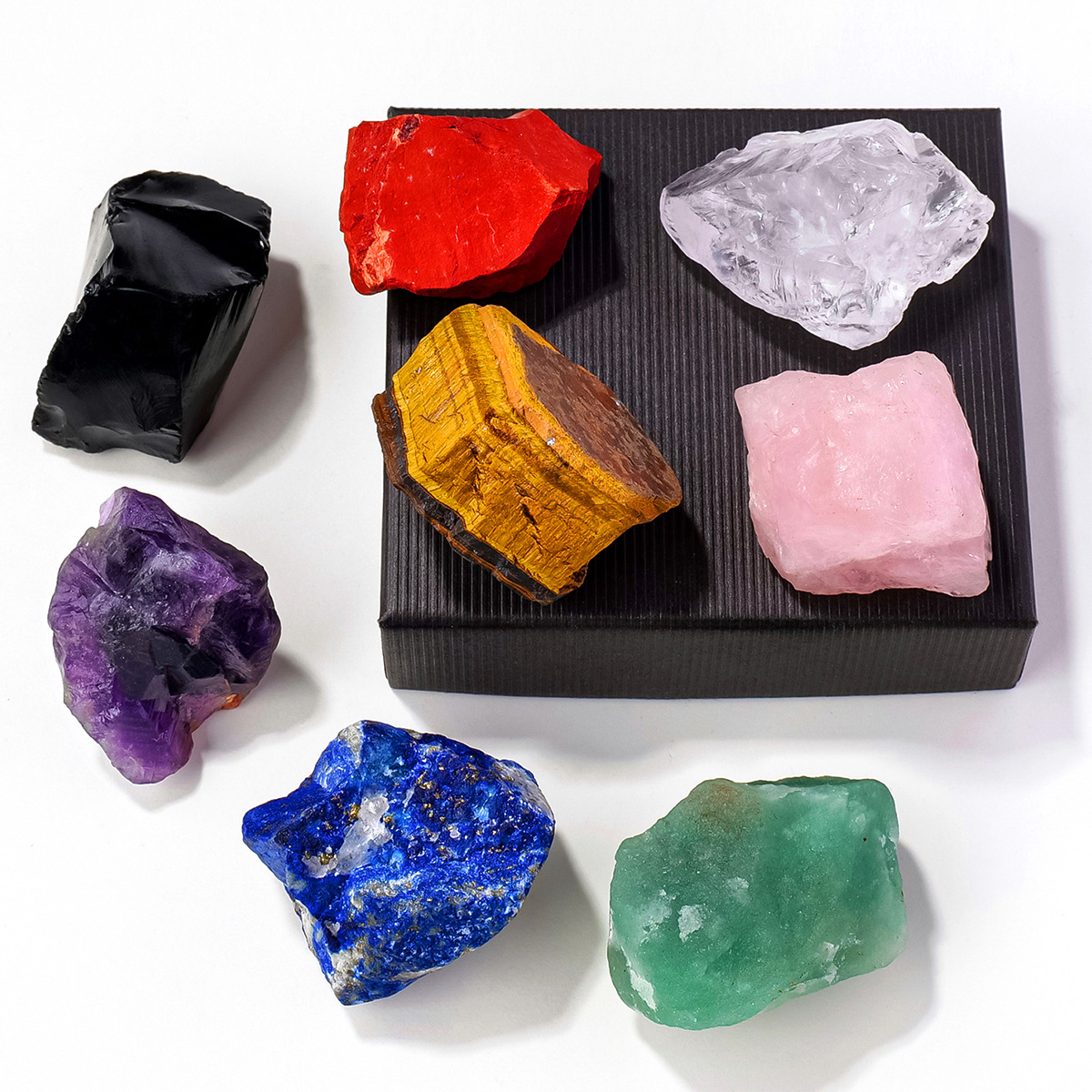 8pcs Natural Amethyst Chakra S - Yoga Health & Fitness Center recensione e prezzo
